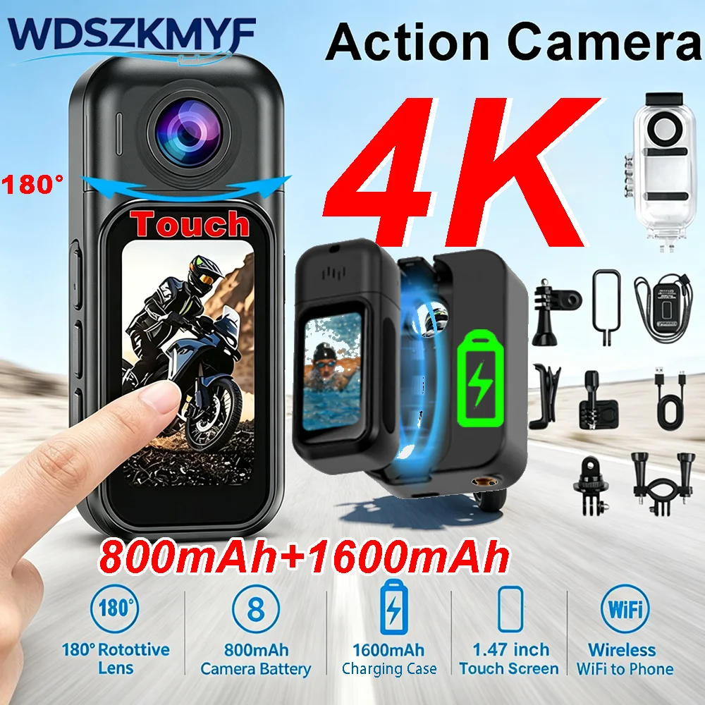 Photography Blog - Kamera Vlog Mini WiFi 4K/1080P dengan