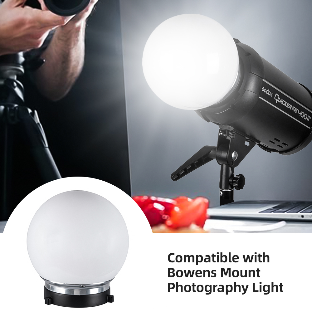 Pop Up Flash Diffuser - Bola Cahaya Lembut 15Cm/6 Inci untuk
