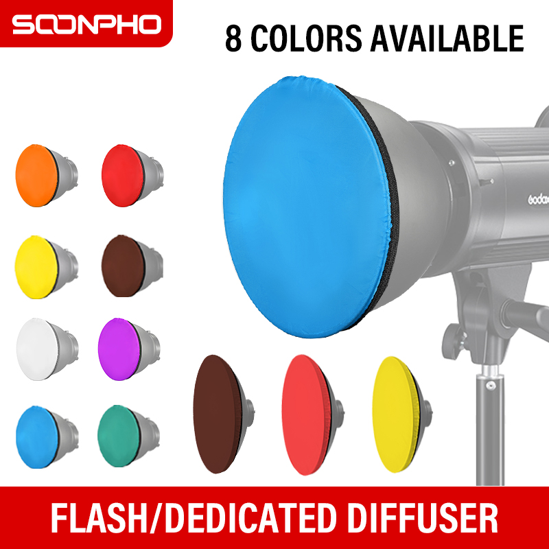 Pop Up Flash Diffuser - Diffuser Cahaya Lembut Soonpho 18cm 42cm