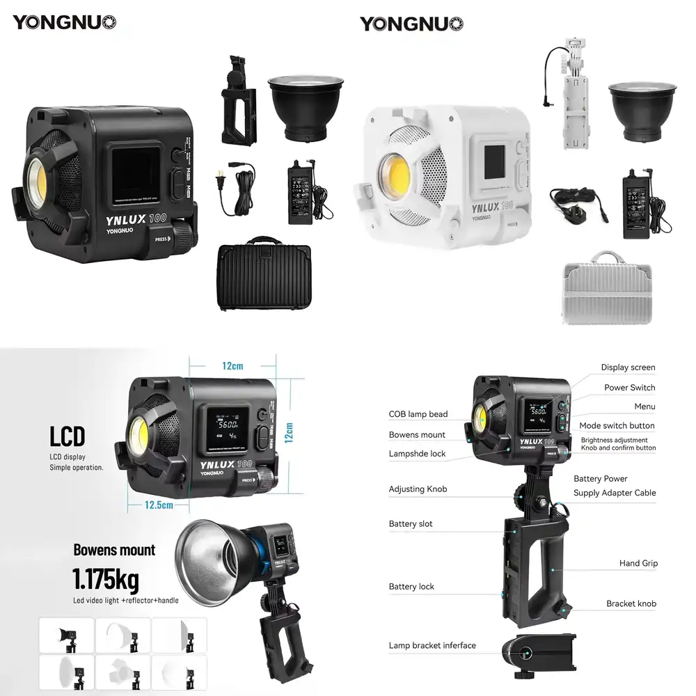 Photography Video - YONGNUO YNLUX100 100W 3200K-5600K Lampu Video