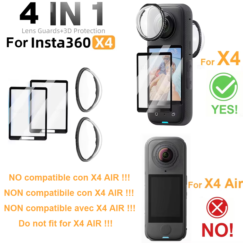 Insta360 Camera X4 - Untuk Insta360 X4 Tutup Pelindung Lensa