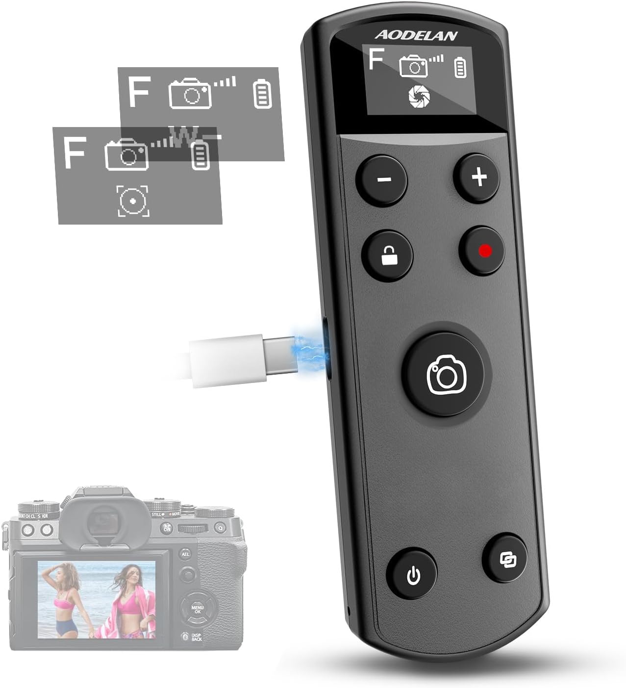 Fujifilm Camera X-T5 - Hitam USB-C Isi Ulang Remote Control