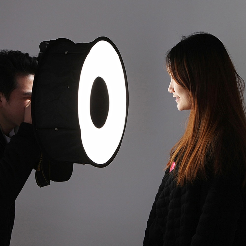 Pop Up Flash Diffuser - 45Cm Cincin Softbox Speedlight Gaya Bulat
