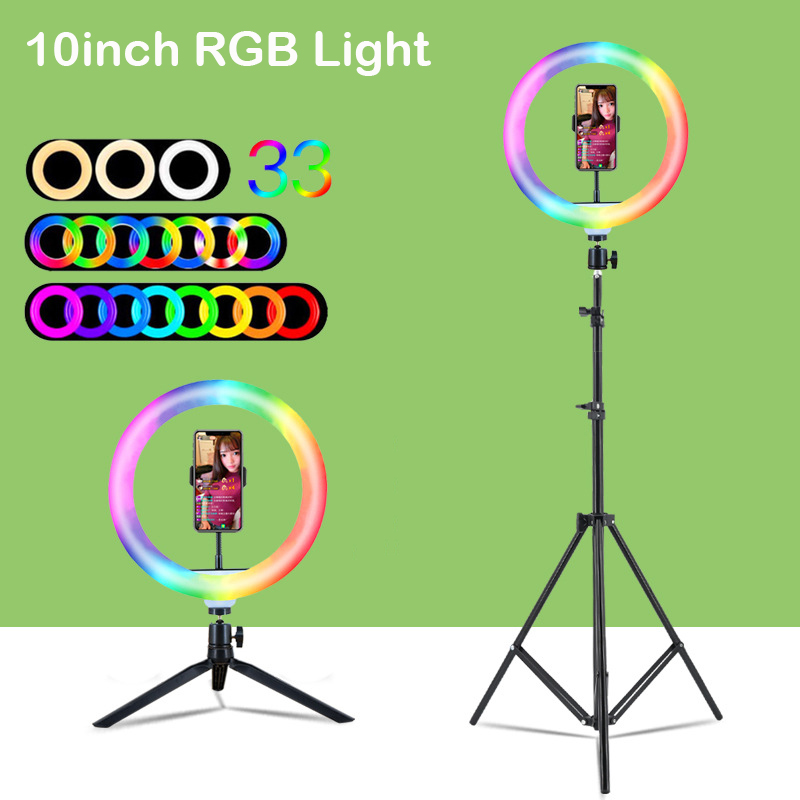 Photography Youtube - Ring Light LED RGB 10 inci