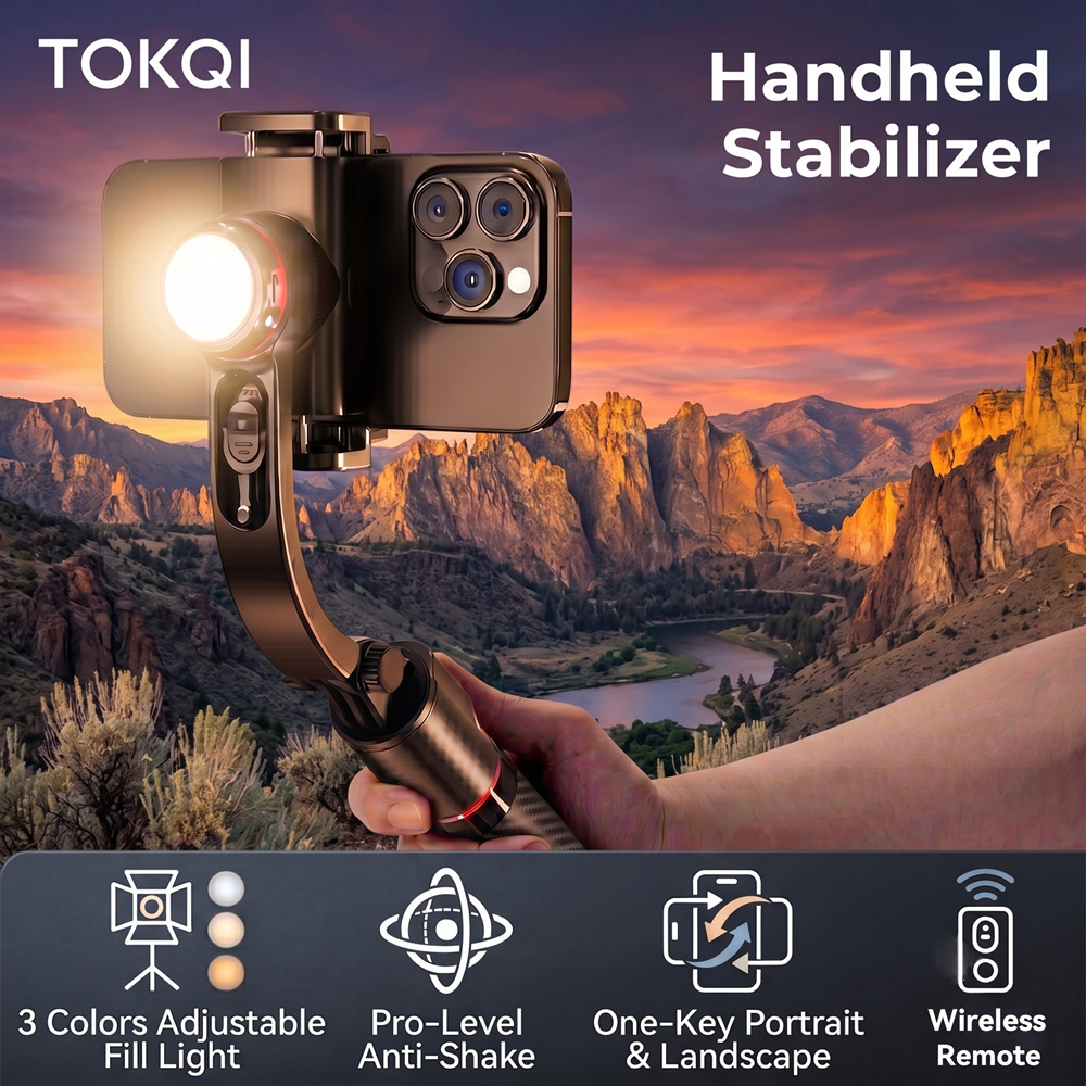 Photography Basics - TOKQI Gimbal Stabilizer Anti-Shake Aluminium Alloy