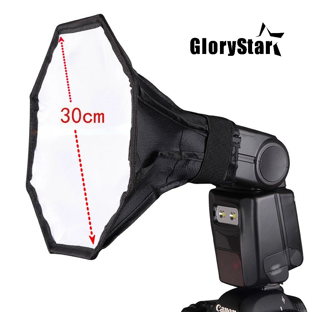 Pop Up Flash Diffuser - Diffuser Flash Segi Delapan 30Cm 12