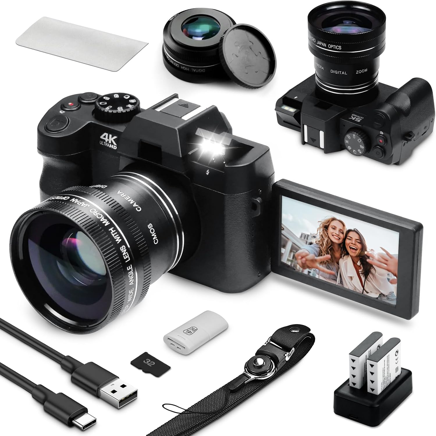 Photography Youtube - Kamera Digital 48MP dengan WiFi dan