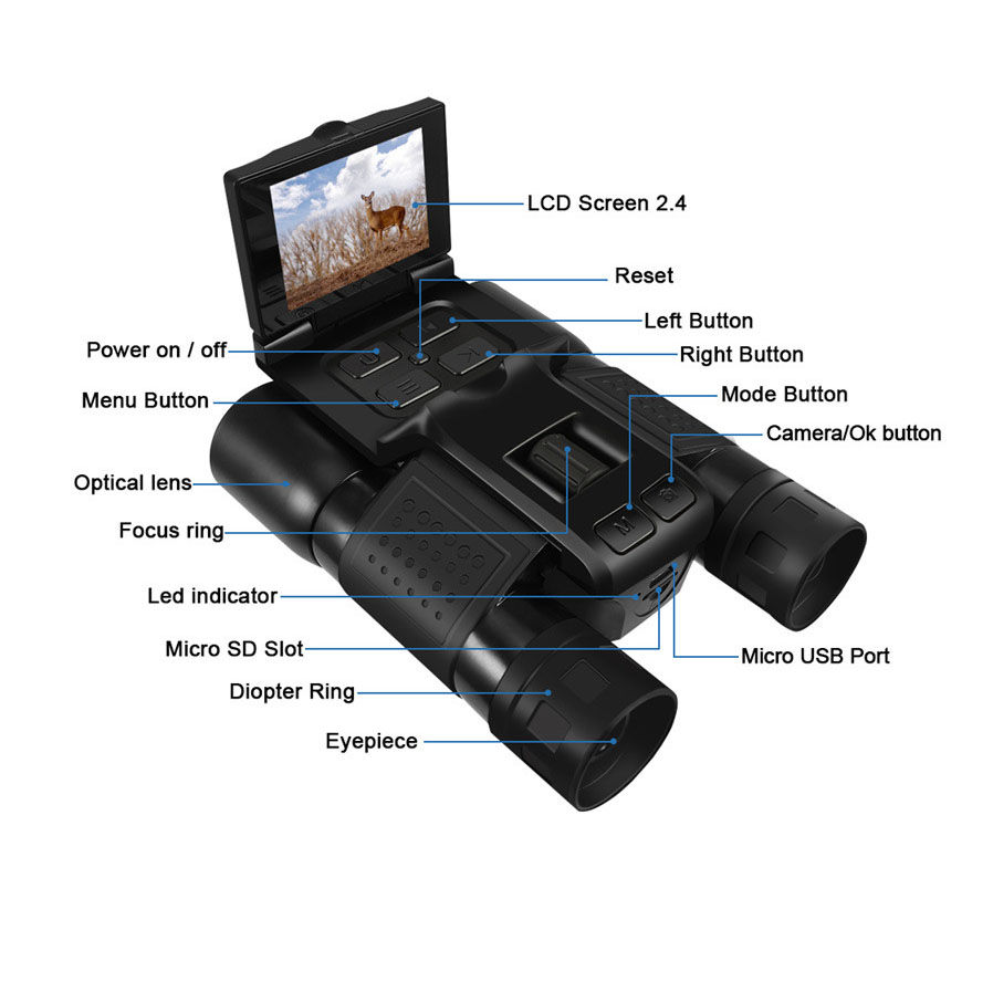 Photography Video - Kamera Video Fotografi Digital 12X32 Outdoor