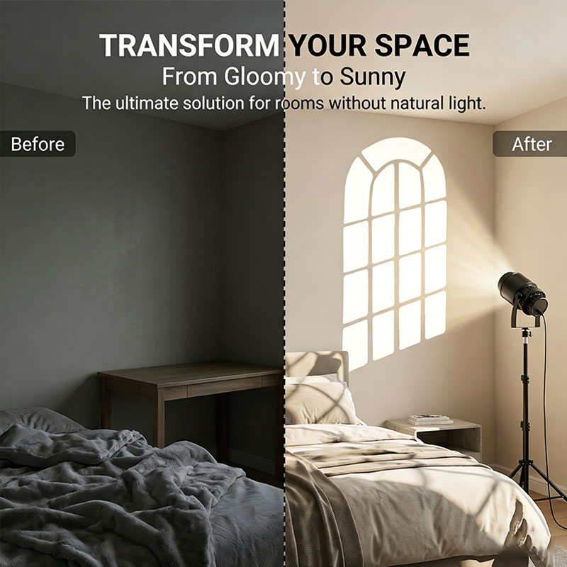 Photography Bulb - Lampu Proyeksi Jendela Virtual 15W LED,