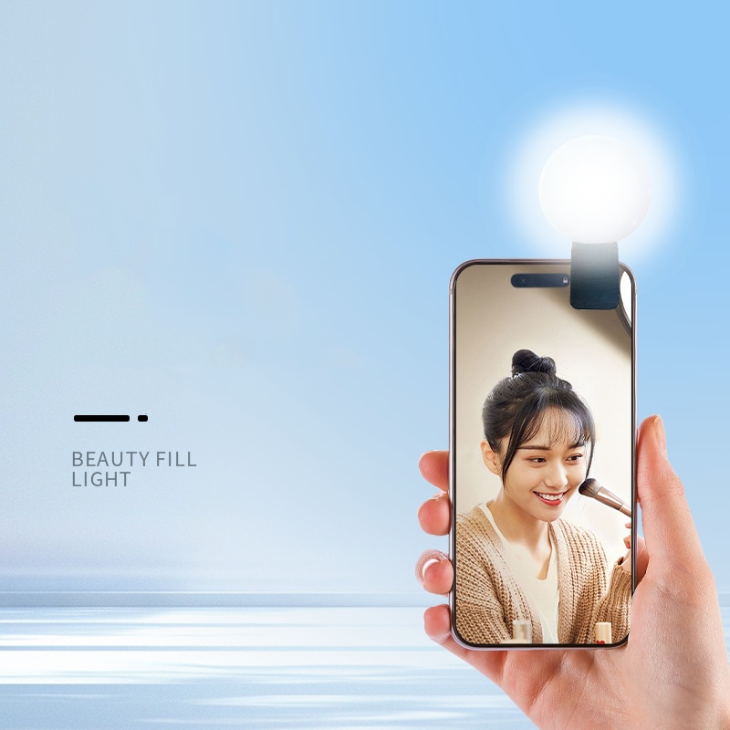 Lampu Selfie Mini Q Bulat, Lam - Photography Video ulasan dan harga