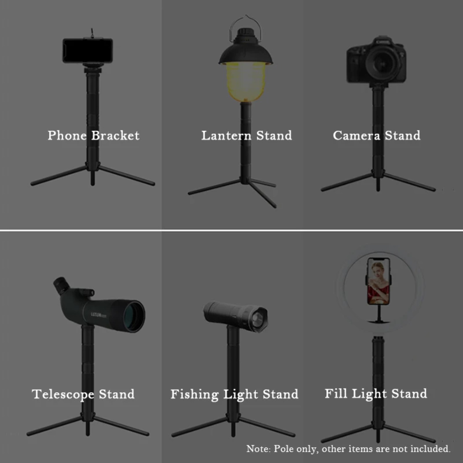 Penyangga Lampu Aluminium Baru - Photography Basics ulasan dan harga