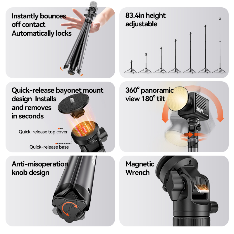 Statif Lampu COMAN MT68 One Cl - Photography Basics ulasan dan harga