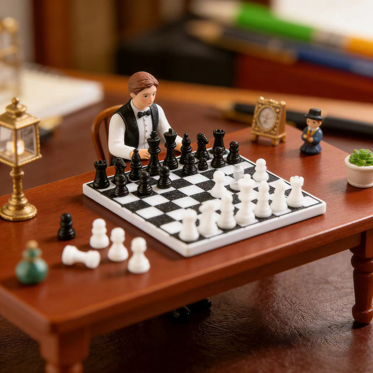 1set/Miniatur set catur hitam  - Photography Product ulasan dan harga
