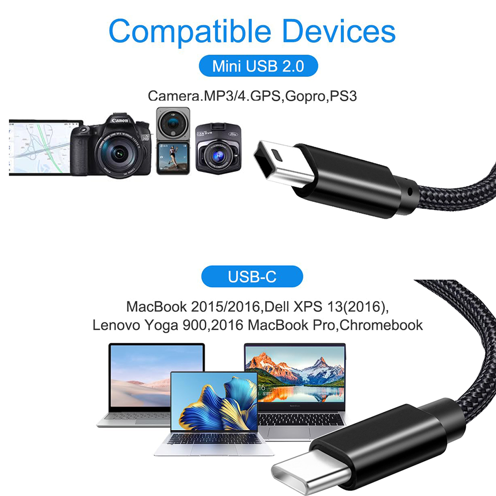 Kabel Tipe C ke Mini USB Ultra - Photograph Mp3 ulasan dan harga