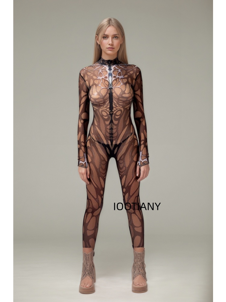 Bodysuit Wanita Motif Api Emas - Photography Yoga ulasan dan harga