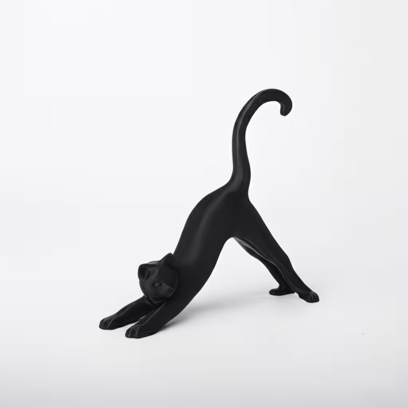 Patung Kucing Yoga Stretch Min - Photography Yoga ulasan dan harga