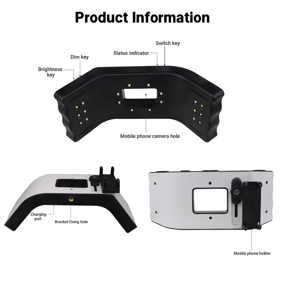 Lampu Fotografi Gigi JUMTOP LE - Photography Video ulasan dan harga