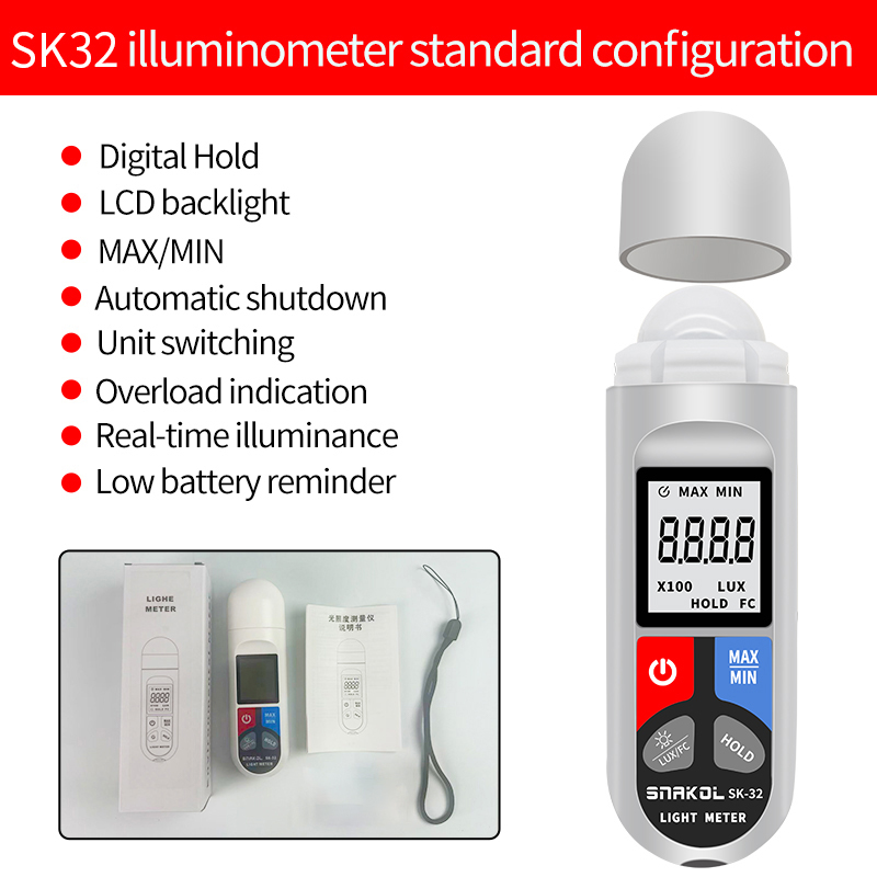 SK-32 Digital Illuminance Mete - Photography Ratio ulasan dan harga